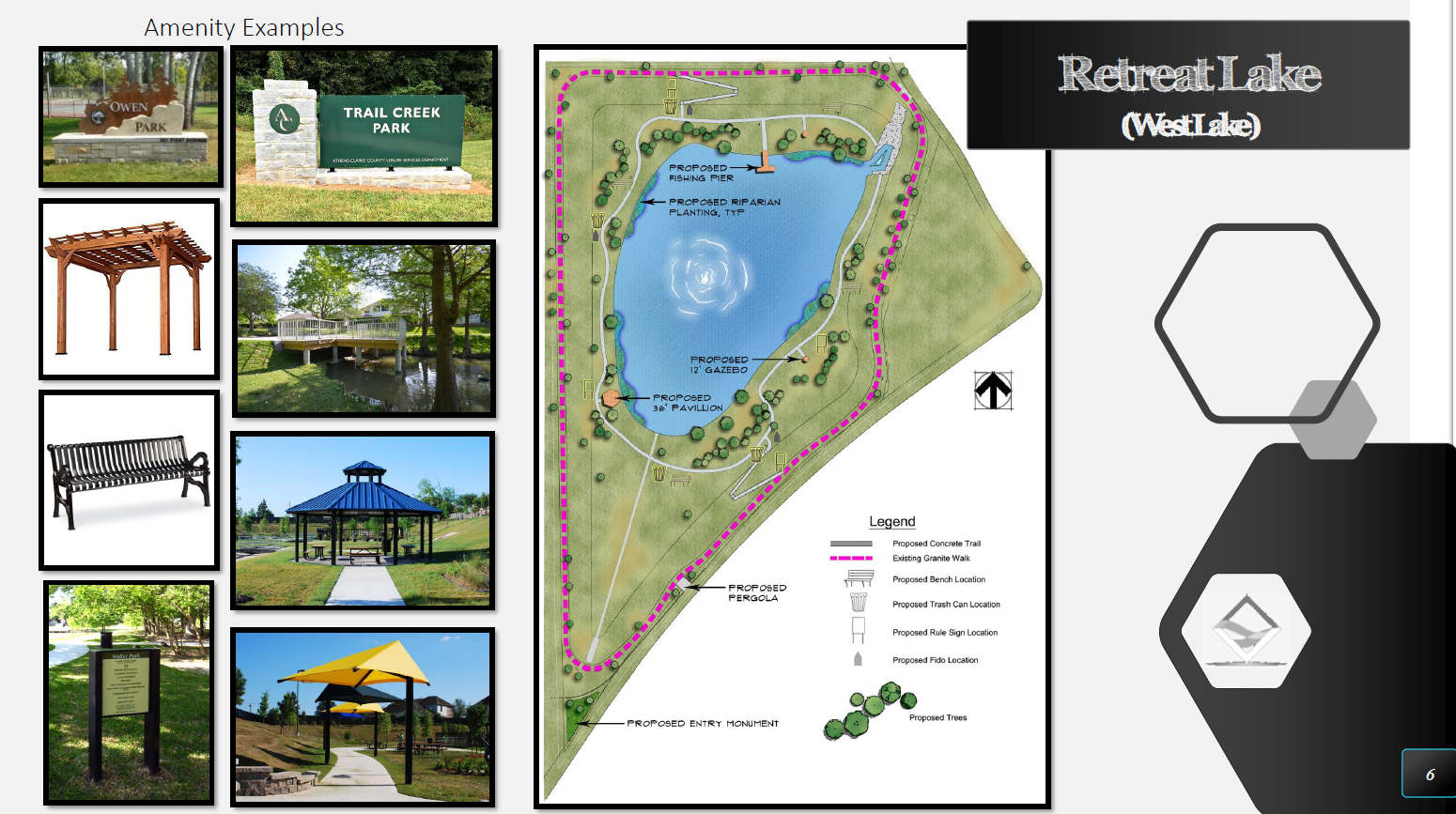 Retreat Lake (West Lake) - Amenity Examples